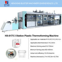 Machine de thermoformage automatique à moteur pour feuilles PP, PET, PS et PVC - Boîtes à hamburgers, contenants à fruits, boîtes à salades