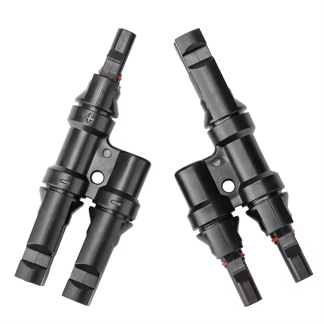 Waterproof Solar PV Power MC T Y Branch Connector MMF+FFM for Parallel Connection Between Solar Panels