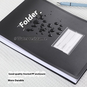 Versión Vertical A4 Carpeta colgante Tablero Clip Material PP Caja <span class=keywords><strong>de</strong></span> archivo para almacenamiento <span class=keywords><strong>de</strong></span> oficina Personal Registro financiero - Product Image 4