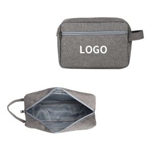 Sac de toilette portable de grande taille avec logo imprimé personnalisé pour femmes - Product Image 1