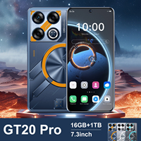 Teléfono Inteligente Android 2026 GT 20 Pro, Pantalla de 7.3 Pulgadas, 16+1TB, 7800mAh, 5G LTE, 10 Núcleos, Teléfono Empresarial, Cámara HD, Desbloqueo Facial
