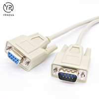 Cable de extensión personalizado DB9 macho a hembra RS232 Cable serie D-Sub de 9 pines con aislamiento de PVC para uso en computadora