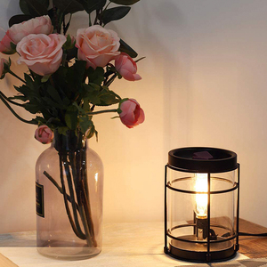 Bougeoir électrique, en fer, 15 cm, décoration, chauffe-bougie, <span class=keywords><strong>lampe</strong></span> à <span class=keywords><strong>huile</strong></span> aromatique en métal essentielle - Product Image 3