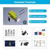 Kit de Robot éducatif Tutoriel Compatible 4Wd Diy Transparent Arduino Robot Car Chassis Kit 4 Wheel Arduino Robot Car Kit