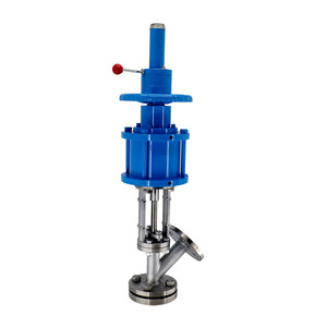 วาล์วปรับมุม WCB แบบมีหน้าแปลน ขนาด 1 นิ้ว ซีล PTFE สำหรับของเหลวอุณหภูมิสูง ช่องลมเข้าแบบ NPT - Product Image 4