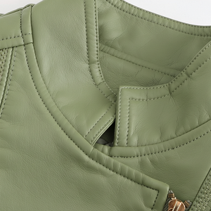 M0VATEXTILE Vente chaude Vestes en cuir tendance pour femmes Personnalisez votre propre logo Privé - Product Image 1