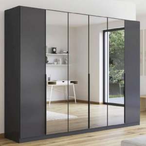 Armario de Dormitorio Moderno de 3 Puertas con Espejo, Color Blanco, Tamaño Personalizable, Muebles para el Hogar - Product Image 5