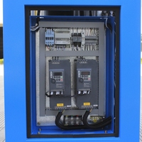 Compresseur d'air à spirale silencieux sans huile Luoyou 7,5 kW 10 CV 8 bars, portable, avec unité de compression PLC, pour applications dentaires, alimentaires et médicales, refroidissement par air