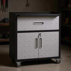 Armoire à outils Db, 1 tiroir, métal, mobile, robuste, avec roulettes verrouillables, pour rangement de garage, style industriel - Product Image 2