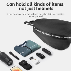 Tas Sepeda Motor <span class=keywords><strong>ROCKBROS</strong></span> Kapasitas Besar, Tas Helm Motor Portabel, Tas Ransel Helm Motor Sederhana untuk Santai - Product Image 4