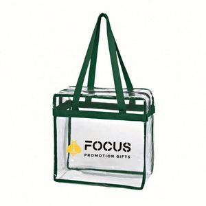 Bolsas Transparentes con Logotipo Personalizado, Bolsa Transparente Aprobada para Estadios con Cierre de Cremallera, Impermeable, Reutilizable, de PVC, Tipo Bandolera - Product Image 4