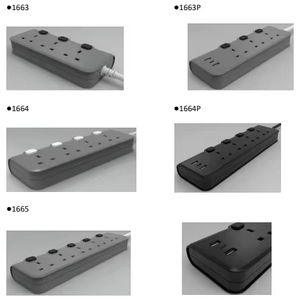 Prise de câble d'extension de type britannique 4WAY OEM multiprise <span class=keywords><strong>prix</strong></span> usine personnalisé avec fil 3G1.0mm2 UKCA - Product Image 6
