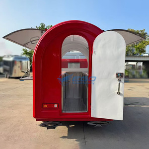 Carrito de Comida Móvil Rojo Personalizado 2026, Restaurante Ambulante Equipado con Cocina Completa, Camiones de Comida Eléctricos - Product Image 4