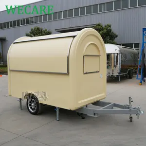 Wecare mobile mini gelato piccola caffetteria vending fast hot dog food cart con friggitrice snack food truck concessione trailer