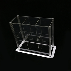 Présentoir transparent de jouet en acrylique, en treillis brillant, support de rangement pour modèles, 12 pièces - Product Image 4