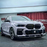 Kit de carrocería LD Style X6M para BMW X6M F96, faldones laterales de labio delantero, alerón de ala superior F96 X6M, Kits de carrocería de fibra de carbono 2019 +