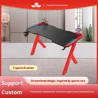 Ensemble de bureau et de chaise d'ordinateur en fibre de carbone réglable en hauteur en métal en gros - Bureau d'ordinateur de bureau moderne avec assemblage en DIY