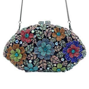 <span class=keywords><strong>Métal</strong></span> Diamant Bling Paillettes Strass Sac Mariage Soirée Sacs à main Tendance Femmes Or Cristal Fête Pochette Sac à main - Product Image 3