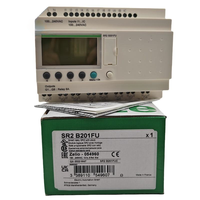 Pengontrol Relay Cerdas Schneider SR2B201FU AC100-240V 12DI 8Relay dengan Layar RTC, Khusus PAC & PLC Zelio Logic Controller