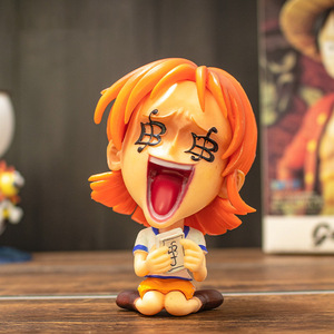 Ensemble de figurines d'<span class=keywords><strong>anime</strong></span> Luffy Chopper Nami, 6 pièces, figurine de personnage en PVC version Q, modèle de jouet à l'échelle 1:48, statue, ornement de voiture, ornement de bureau - Product Image 5