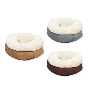 <span class=keywords><strong>Cama</strong></span> grande de lujo para mascotas, superventas en <span class=keywords><strong>Amazon</strong></span>, lavable, para gatos, rosquilla, color gris, marrón suave - Product Image 1