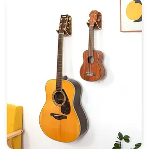 Wooden Guitar Wall Hanger Design Wall Mount Guitar Holder Acoustic Guitar Accessories