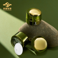 Pot de crème éclaircissante pour le visage en verre vide, unique, avec estampage à chaud, 30g, 50g, 100ml, emballage de luxe pour soins de la peau, ensemble de flacons de beauté
