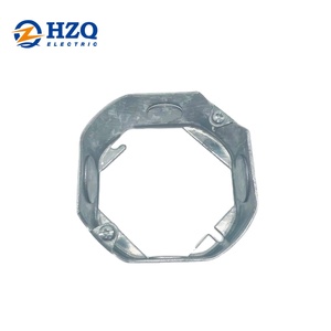 4 inç sekizgen uzatma halkası tavan çıkış kutusu 1-1/2 inç derin yuvarlak elektrik bağlantı kutusu genişletici derin - Product Image 1