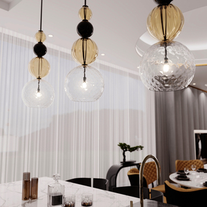 Lampada <span class=keywords><strong>a</strong></span> <span class=keywords><strong>Sospensione</strong></span> Moderna e Creativa con Sfera di Vetro per Soggiorno, Ristorante, <span class=keywords><strong>Camera</strong></span> <span class=keywords><strong>da</strong></span> <span class=keywords><strong>Letto</strong></span>, Ingresso, Stile Nordico - Product Image 6