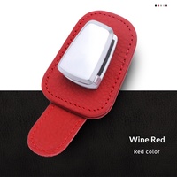 Support universel en métal pour lunettes de soleil à clipser sur pare-soleil de voiture, support de lunettes de luxe multicolore populaire pour intérieur de véhicule