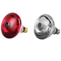 Lampe chauffante infrarouge industrielle rouge et blanche en chanvre pour élevages de volailles et de porcs