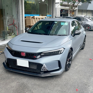 Lèvre avant en fibre de carbone Style V pour <span class=keywords><strong>Honda</strong></span> <span class=keywords><strong>Civic</strong></span> Type <span class=keywords><strong>R</strong></span> FL5 <span class=keywords><strong>2023</strong></span> + aileron séparateur de pare-chocs avant en carbone - Product Image 6
