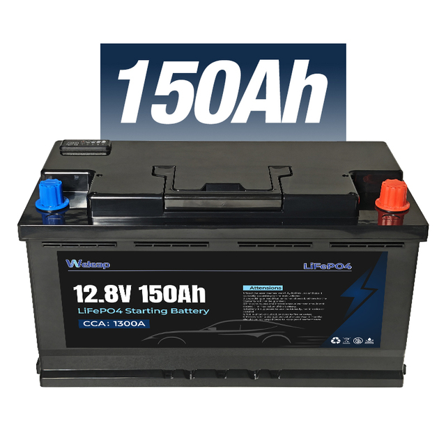 High Sales Car Starting Battery Maintenance Free 12V 150Ah Lithium Auto Battery