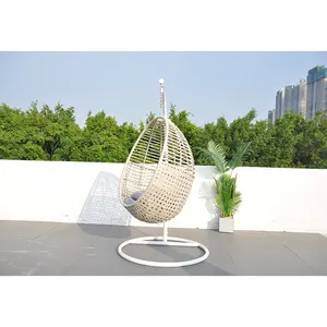 new design outdoor modern patio swings plastic rattan wicker bracket patio swing
