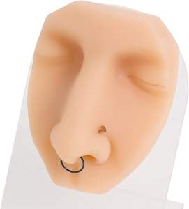 Modèle en silicone de simulation d'<span class=keywords><strong>injection</strong></span> de suture par perforation de tatouage Partie du corps humain Affichage en silicone Modèle de piercing oreille nez lèvre nombril - Product Image 3