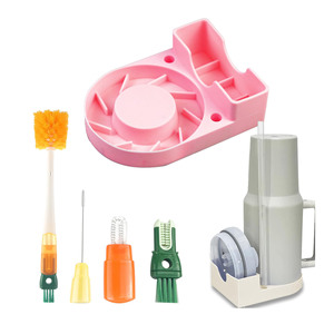 Estante de secado para botellas de agua de 20/30/40 oz con cepillo de limpieza 5 en 1, accesorio para vasos Stanley y tazas - Product Image 1