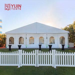 Tente de réception de mariage de grande taille pour 700 personnes, fabriquée en Chine, prix bas, structure en aluminium, toit en PVC - Product Image 2