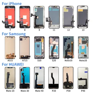 China Manufacturers Mobile Phone Lcd Display Phone Screen Wholesale Pantalla Lcd Tft Touch Screen For Iphone Samsung Scr