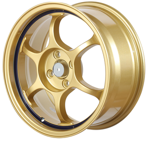 <span class=keywords><strong>Jantes</strong></span> en alliage d'aluminium pour véhicule de course automobile japonaise 617 Luxury Golden Wheels 4/5 trous <span class=keywords><strong>16</strong></span> <span class=keywords><strong>pouces</strong></span> PCD 4*100/114.3 <span class=keywords><strong>16</strong></span>*7 - Product Image 2
