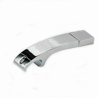 Promotion cadeau métal clé usb personnalisé laser gravure logo 8GB décapsuleur forme clé usb