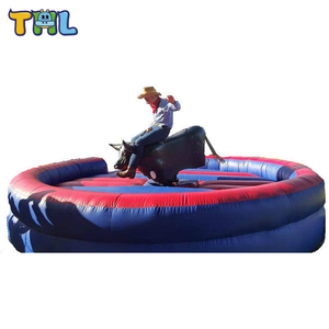 Gran Oferta: Máquina de Juegos Inflable de <span class=keywords><strong>Toro</strong></span> Mecánico de Rodeo para Alquiler Comercial, de PVC para Exteriores y Eventos - Product Image 4