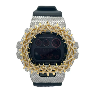 VVS Moissanite Iced Out Silver <strong>Watch</strong> Case Bezel Compatible with <strong>Casios</strong> <strong>G-Shocks</strong> DW6900 Luxury Diamond <strong>Watch</strong> Parts Wholesale - Product Image 6