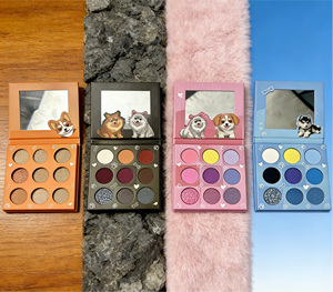 Palette <span class=keywords><strong>de</strong></span> fards à paupières imperméables 9 couleurs satinées et chatoyantes sur le thème des animaux – Haute pigmentation, format voyage pour les amateurs <span class=keywords><strong>de</strong></span> maquillage, adaptée aux carnations foncées et claires - Product Image 6