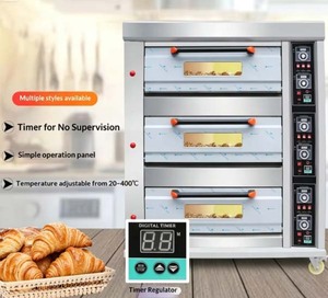 Four à bagels professionnel commercial électronique à 2 niveaux et 2 plateaux pour boulangerie, à vendre - Product Image 3