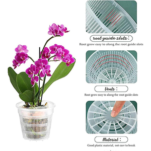 <span class=keywords><strong>Maceta</strong></span> Transparente de Plástico para Orquídeas, Duradera, con Sistema de <span class=keywords><strong>Autorriego</strong></span>, para Cultivo de Plantas y Flores - Product Image 5