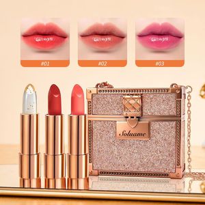 Set de Lápices Labiales con Logotipo Personalizado, Bolsa Impermeable, Lápiz Labial Vegano Hidratante de Larga Duración con Acabado Mate y Brillante, Directo de Fábrica - Product Image 1