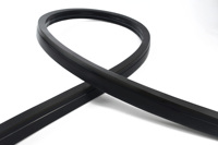 BERIXDEEP Corde néon noire 1220, vue latérale, 24V, étanche, adressable, bande néon LED flexible et pliable pour la décoration intérieure