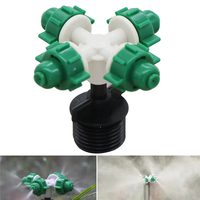 Buse de brumisation 4 voies pour irrigation de jardin, buse atomisatrice, arroseur de brumisation réglable