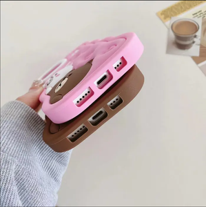 Dễ thương phim hoạt hình lượn sóng cạnh gấu nâu và kony <span class=keywords><strong>Rabbit</strong></span> Silicone trường hợp điện thoại cho <span class=keywords><strong>Samsung</strong></span> A01 A12 A32 a52s A53 A73 thả bằng chứng trường hợp điện thoại - Product Image 4