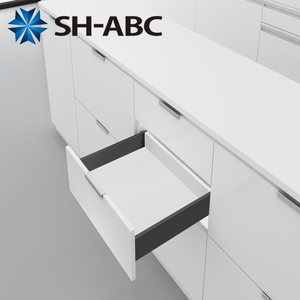 درج مزدوج الجدار بإغلاق ناعم، صندوق تانديم نحيف مخفي بإغلاق ناعم لأجهزة المطبخ وطاولات المكتب - Product Image 3